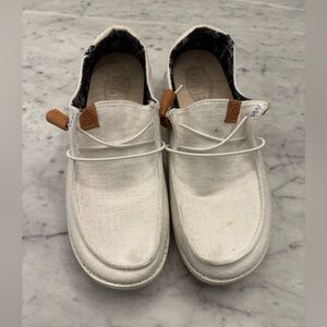 Hey Dude- White Wendy Shoes